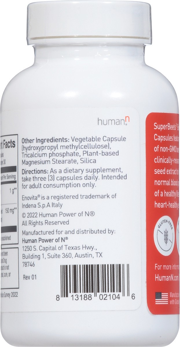 slide 3 of 9, SuperBeets 1000 mg Beet Root 90 Capsules, 90 ct