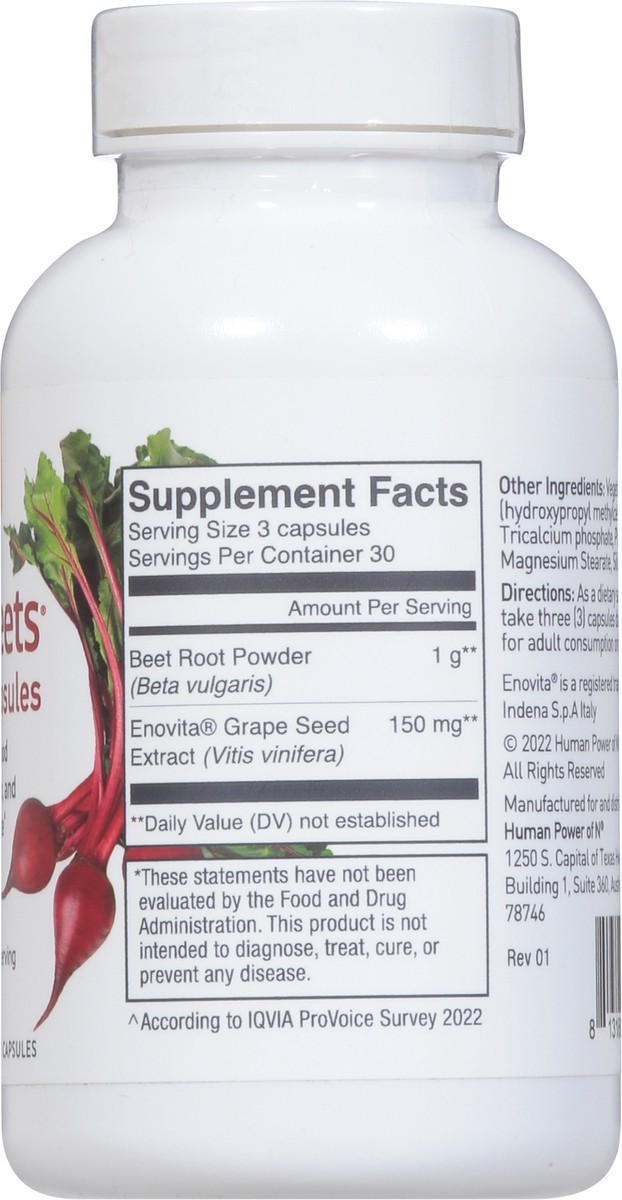 slide 6 of 9, SuperBeets 1000 mg Beet Root 90 Capsules, 90 ct