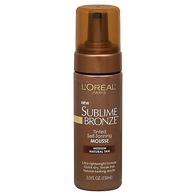 slide 1 of 1, L'Oréal Paris Sublime Bronze Tinted Self-Tanning Mousse Medium Natural Tan, 1 ct