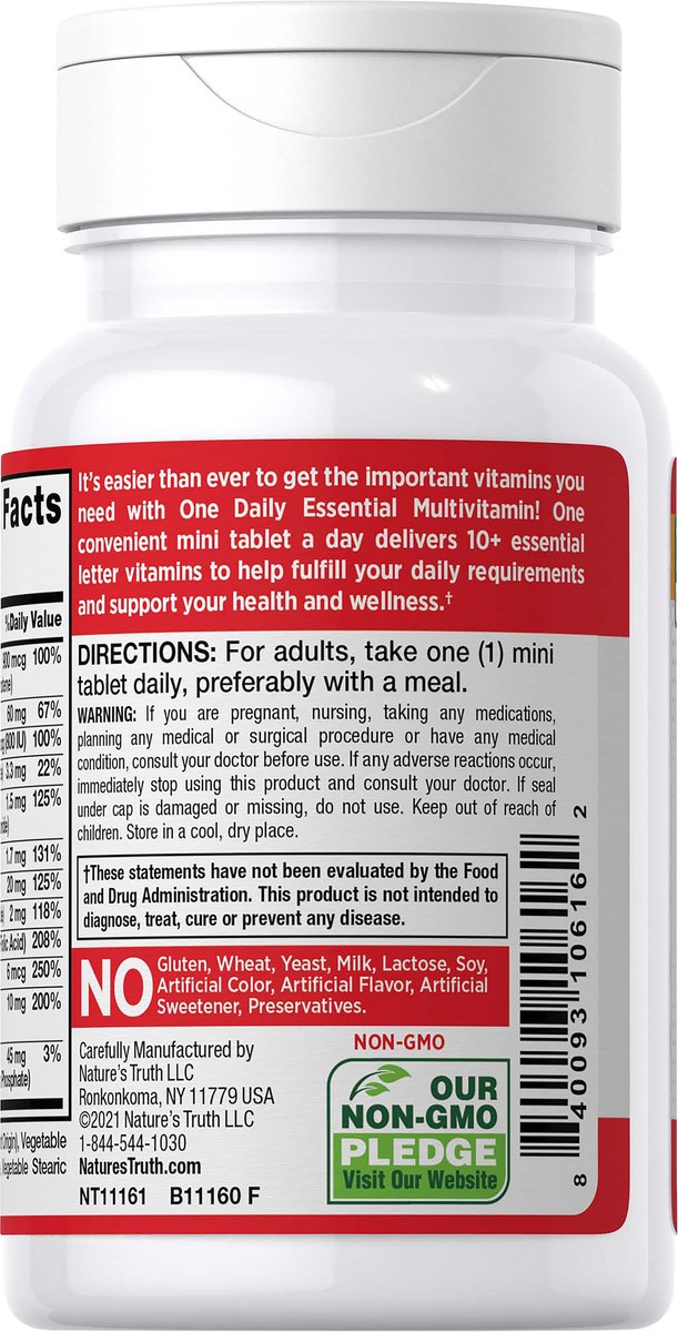 slide 2 of 6, Nature's Truth Once Daily Essential Multivitamin, 100 ct