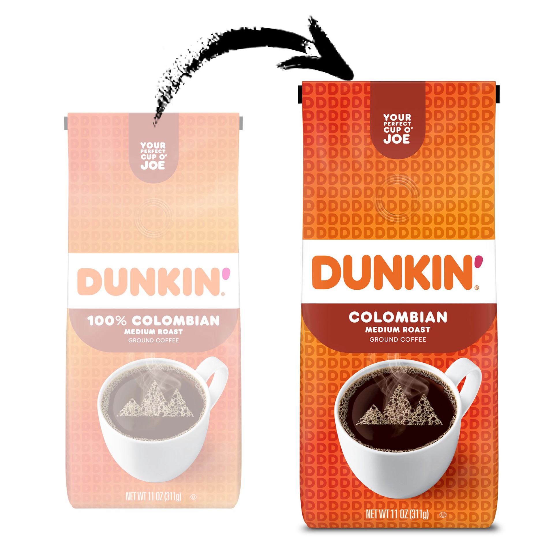 slide 3 of 7, Dunkin' Medium Roast Ground 100% Colombian Coffee 11 oz, 11 oz