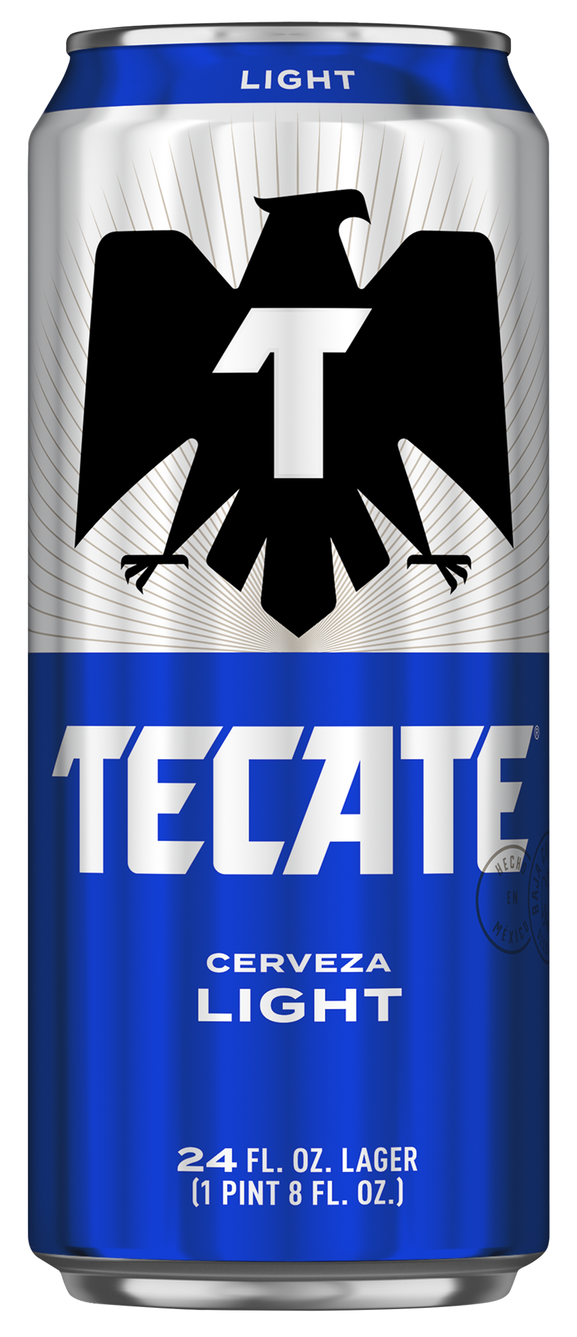 slide 1 of 9, Tecate Light Beer, 24 oz