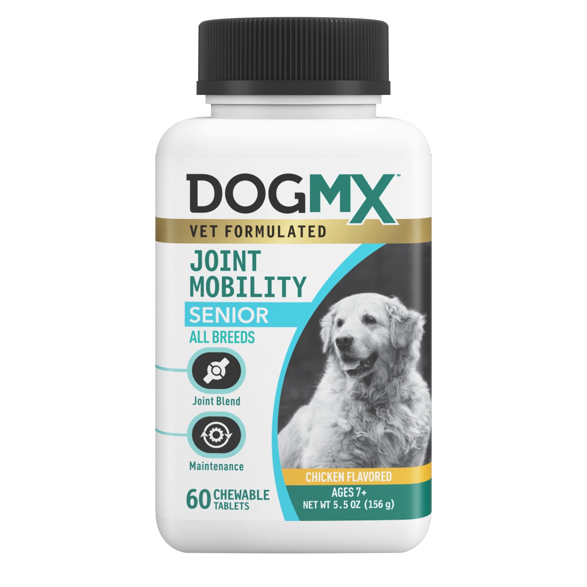 Dog MX Joint Mobility Senior Dog Supplement - Chewable Tablets, Chicken ...