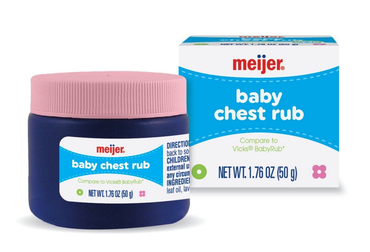 slide 1 of 1, Meijer Baby Chest Rub, 1.76 oz