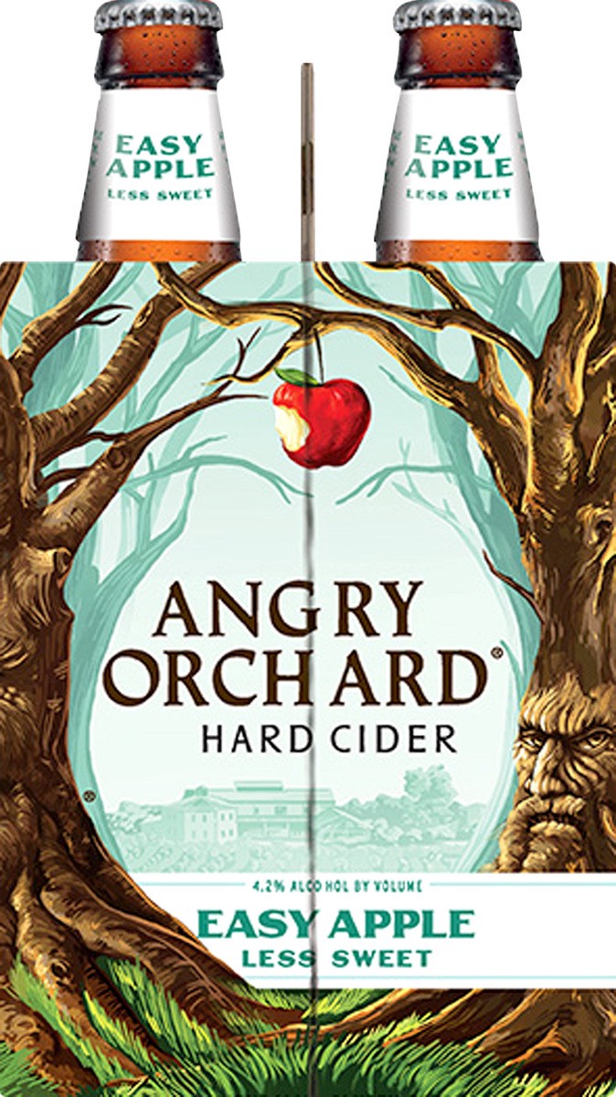 Angry Orchard Easy Apple Hard Cider, Spiked Bottle 6 ct; 12 fl oz Shipt