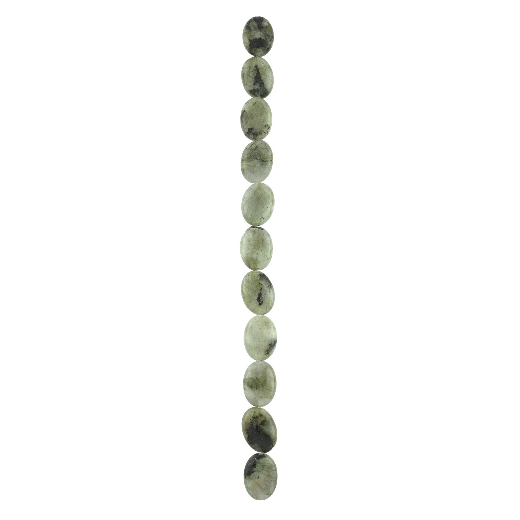 slide 3 of 3, Green Labradorite Oval Beads, 18mm By Bead Landing, 18mm
