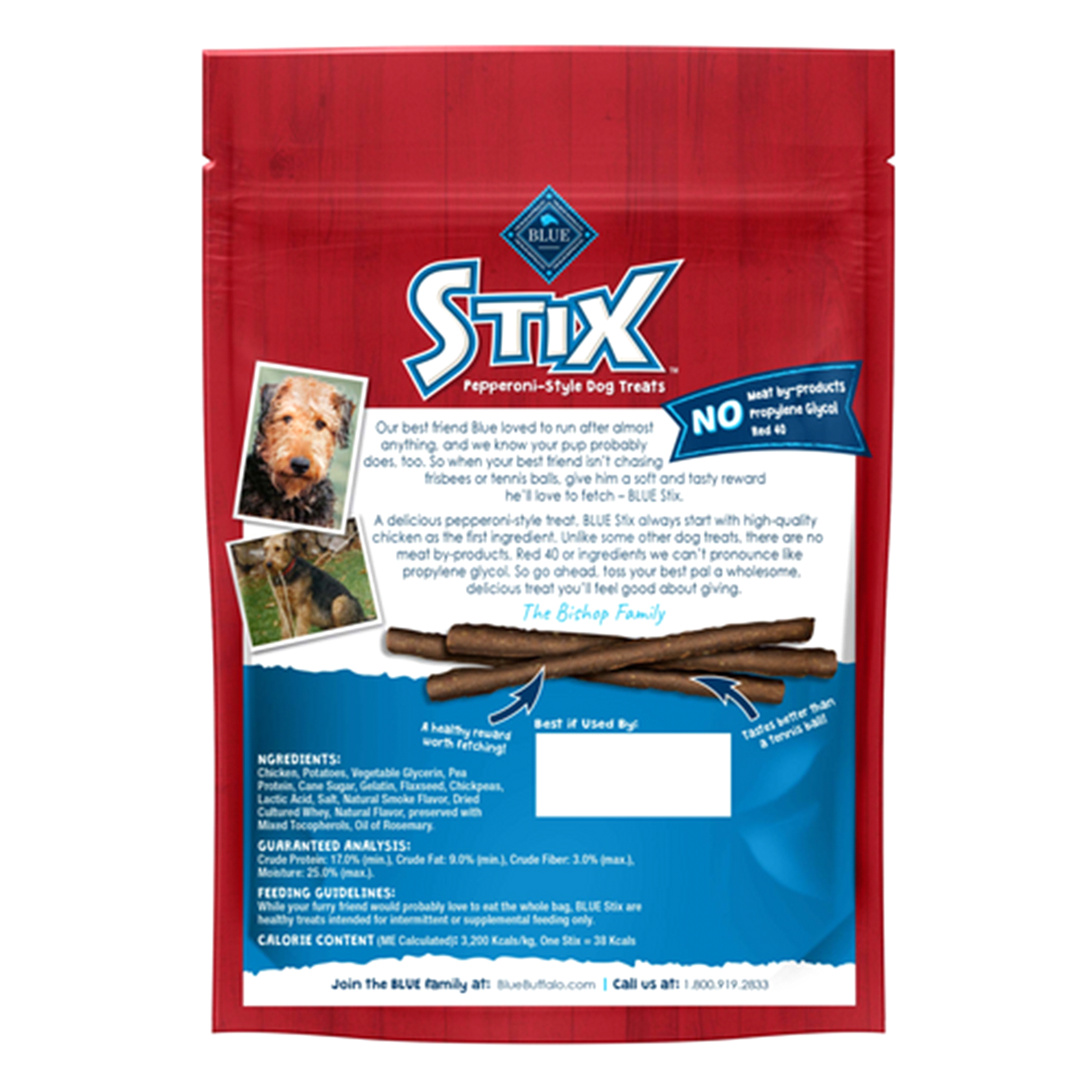 slide 12 of 17, Blue Buffalo Stix Natural Soft-Moist Dog Treats, Chicken Recipe 5-oz Bag, 5 oz