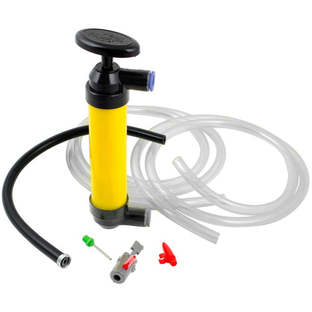 slide 1 of 1, Custom Accessories Deluxe Multi-Use Siphon Pump - Black/Yellow, 1 ct