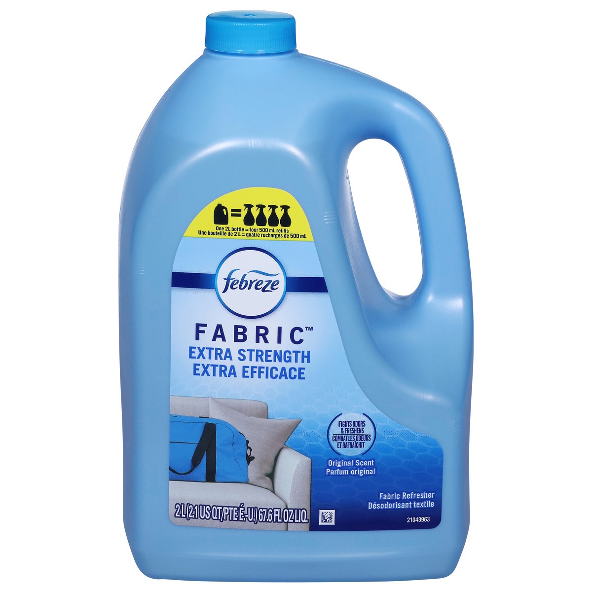 slide 2 of 4, Febreze Fabric Extra Strength Original Scent Fabric Refresher 67.6 fl oz, 67.6 fl oz