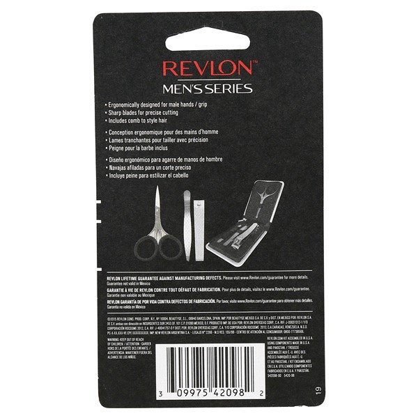 slide 4 of 5, Revlon Mens Series Scissors and Comb, 2 ct