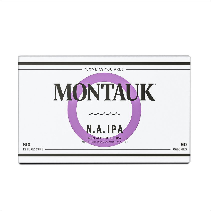 slide 1 of 1, Montauk Non Alcoholic Ipa 6Pk Cans, 72 oz