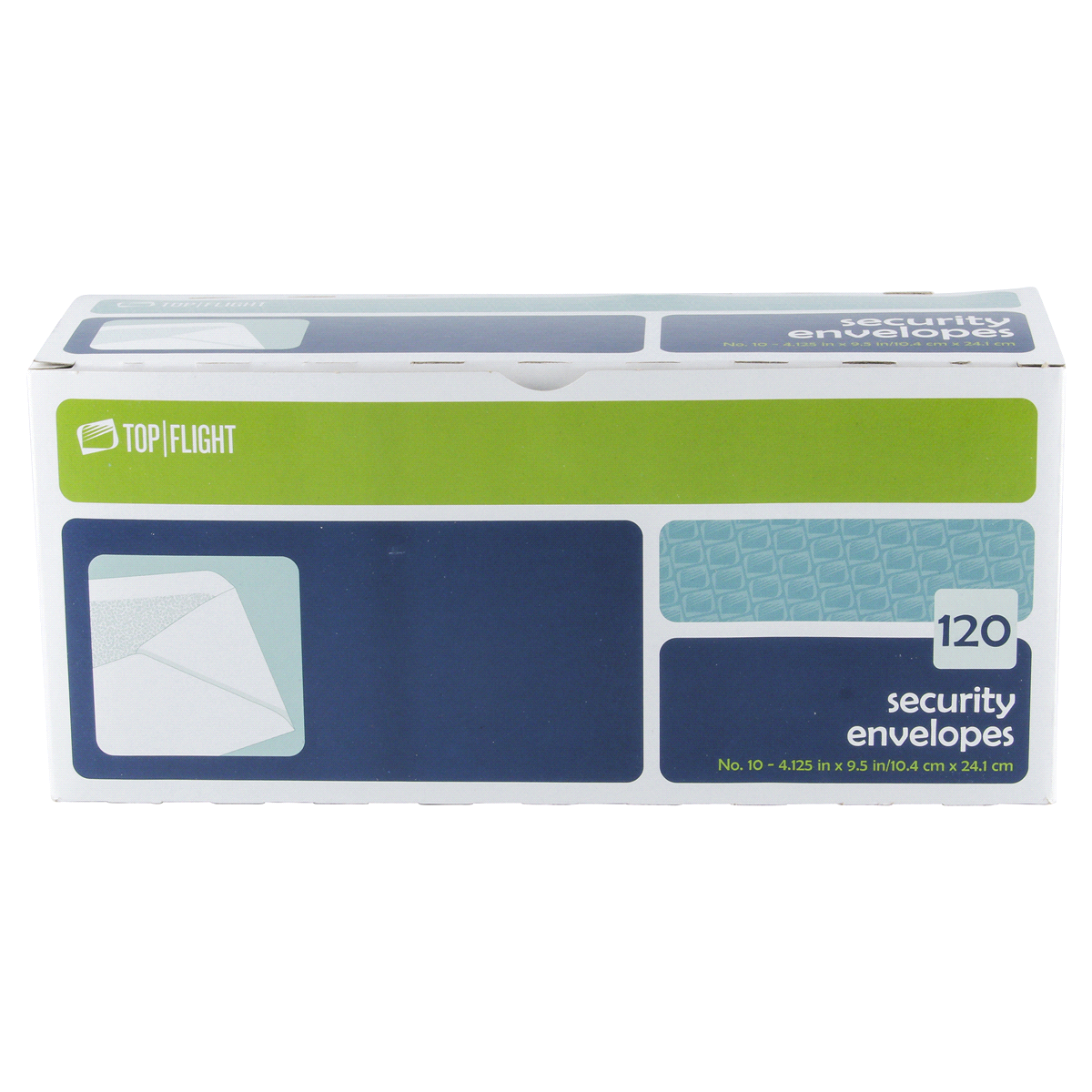 slide 2 of 3, Top Flight #10 Security Value Pack Boxed Envelopes, 120 ct