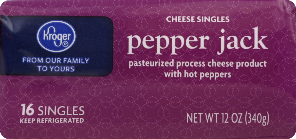 slide 5 of 6, Kroger Pepper Jack Cheese Singles, 16 ct