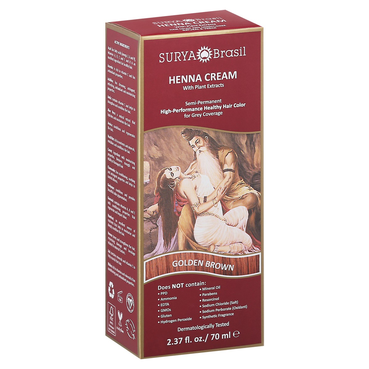 slide 3 of 9, Surya Brasil Golden Brown Henna Cream with Plant Extracts 2.37 fl oz, 2.37 fl oz