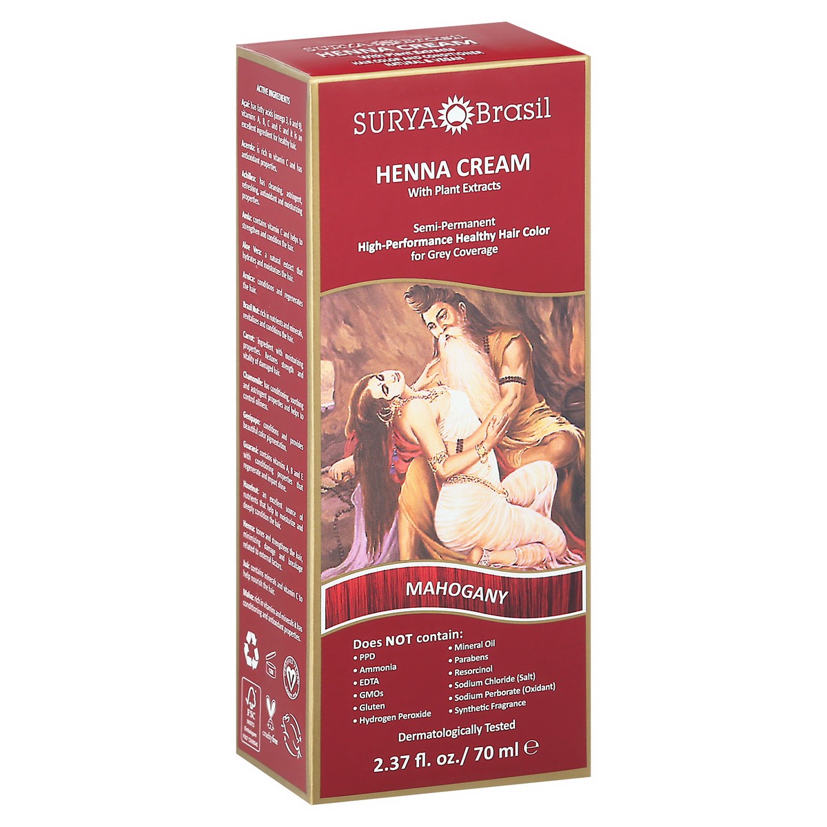 slide 5 of 9, Surya Brasil Mahogany Henna Cream with Plant Extracts 2.37 fl oz, 2.37 fl oz