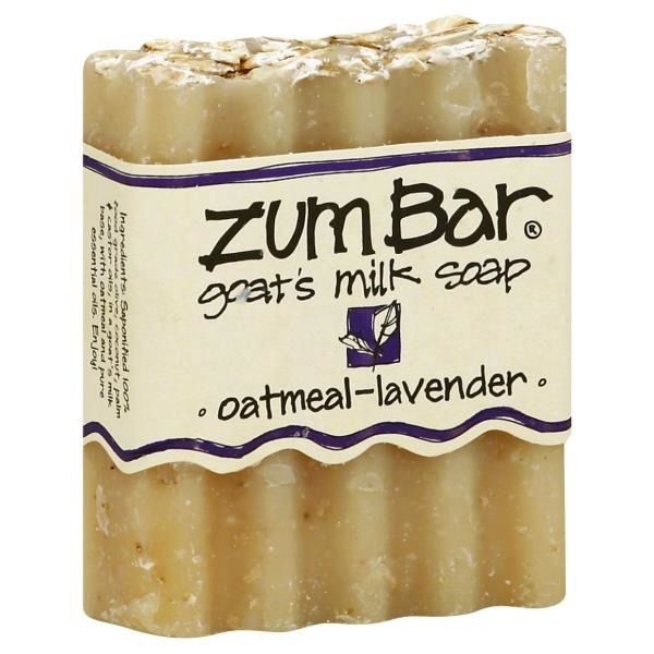 slide 1 of 5, Zum Bar Oatmeal & Lavender Goat's Milk Soap, 3 oz