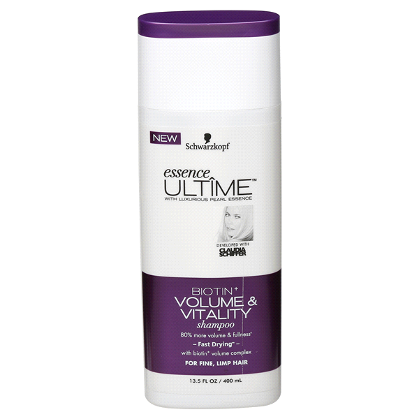 slide 1 of 1, Schwarzkopf Essence Ultime Biotin+ Volume & Vitality Shampoo, 13.6 oz