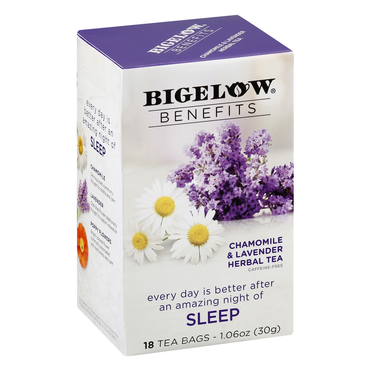 slide 7 of 9, Bigelow Benefits Chamomile & Lavender Herbal Tea Bags, 18 ct