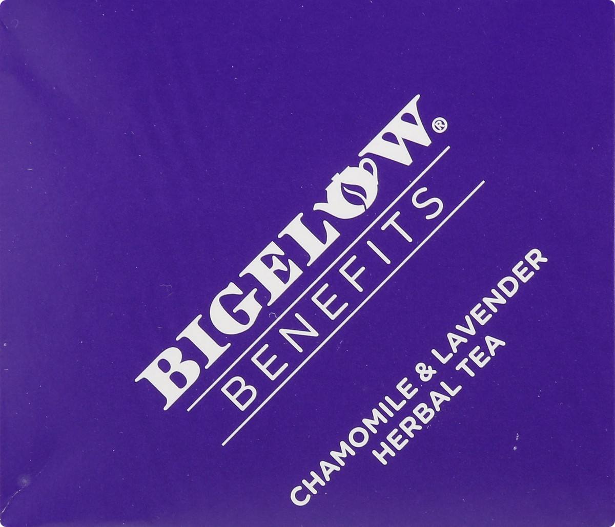 slide 3 of 9, Bigelow Benefits Chamomile & Lavender Herbal Tea Bags, 18 ct