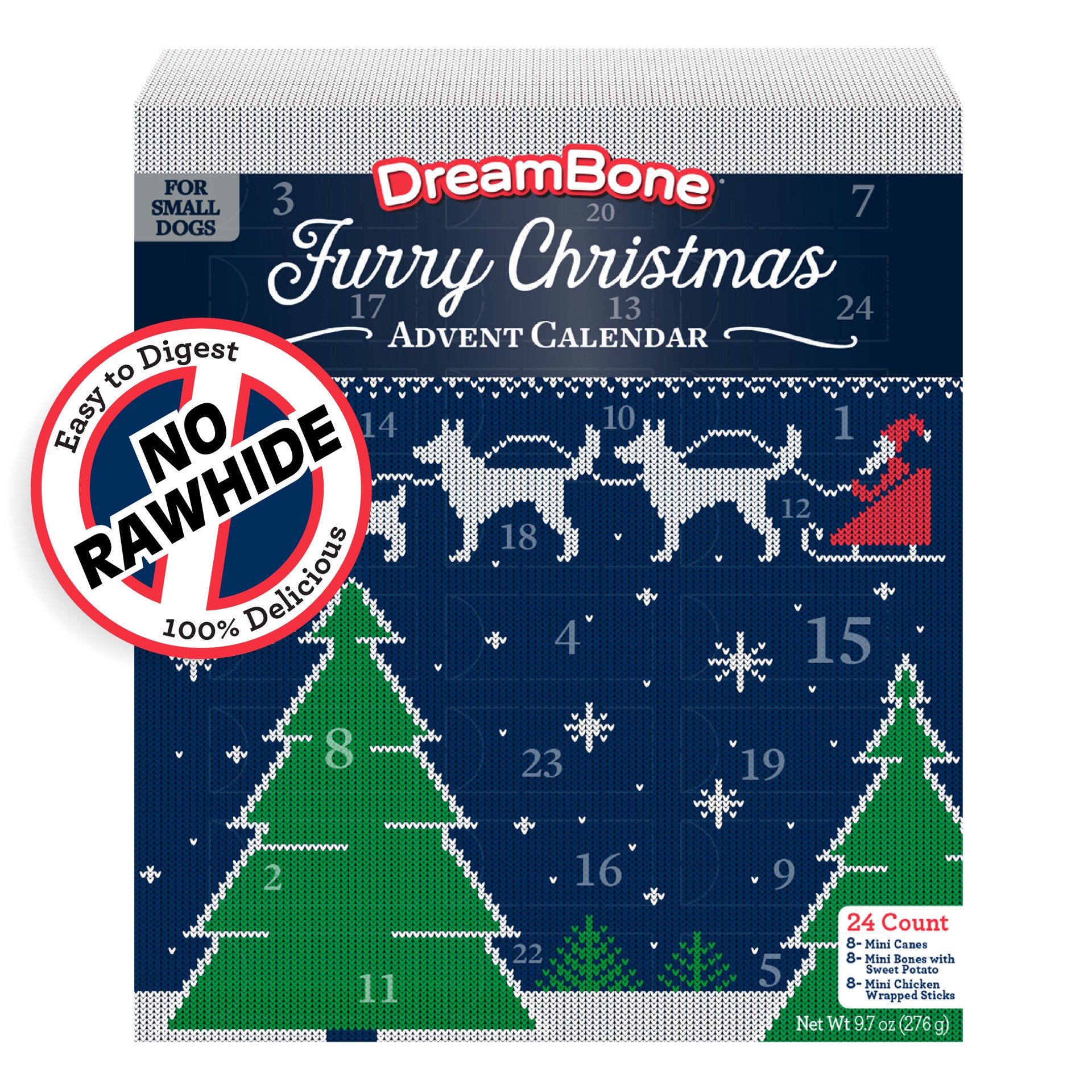 slide 1 of 10, DreamBone Holiday Advent Calendar, 24 ct