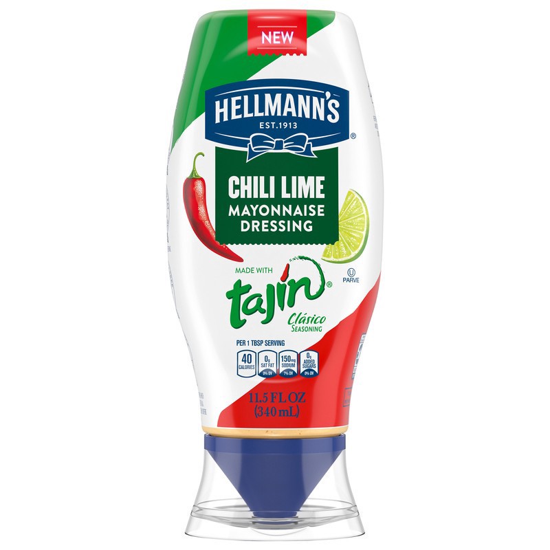 slide 1 of 1, Hellmann's Chili Lime Mayonnaise Spread & Dressing Made With Tajin - 11.5oz, 11.5 fl oz