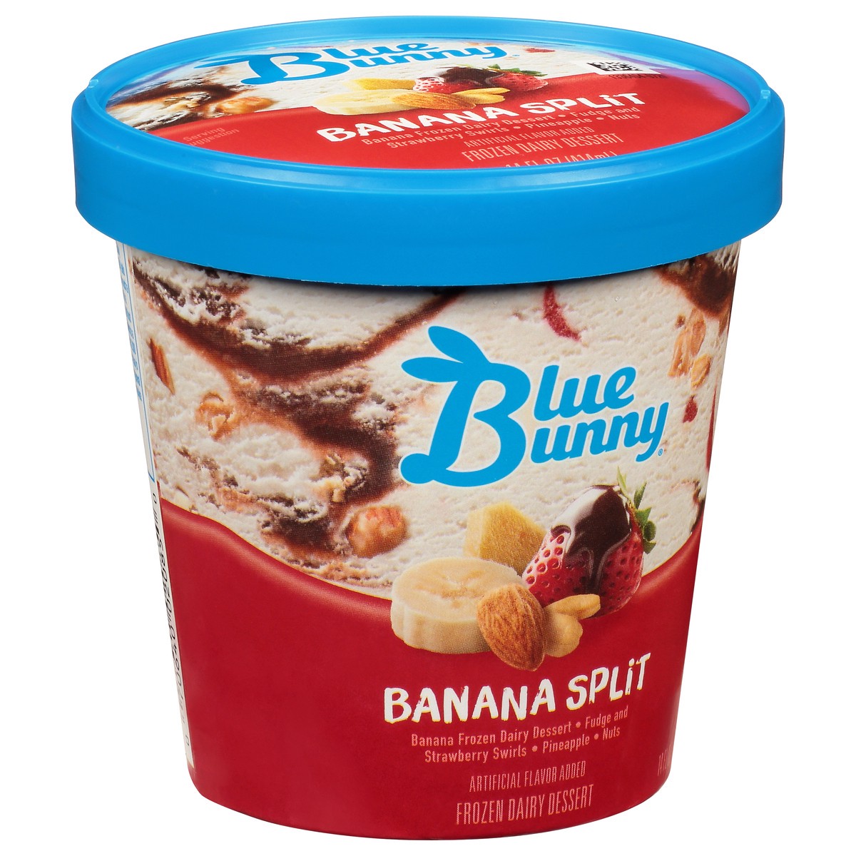 slide 11 of 11, Blue Bunny Banana Split Frozen Dairy Dessert 14 fl oz, 14 fl oz