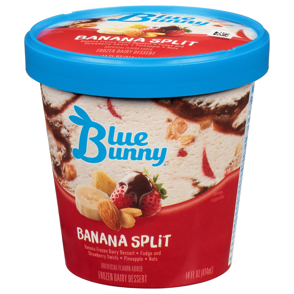 slide 3 of 11, Blue Bunny Banana Split Frozen Dairy Dessert 14 fl oz, 14 fl oz