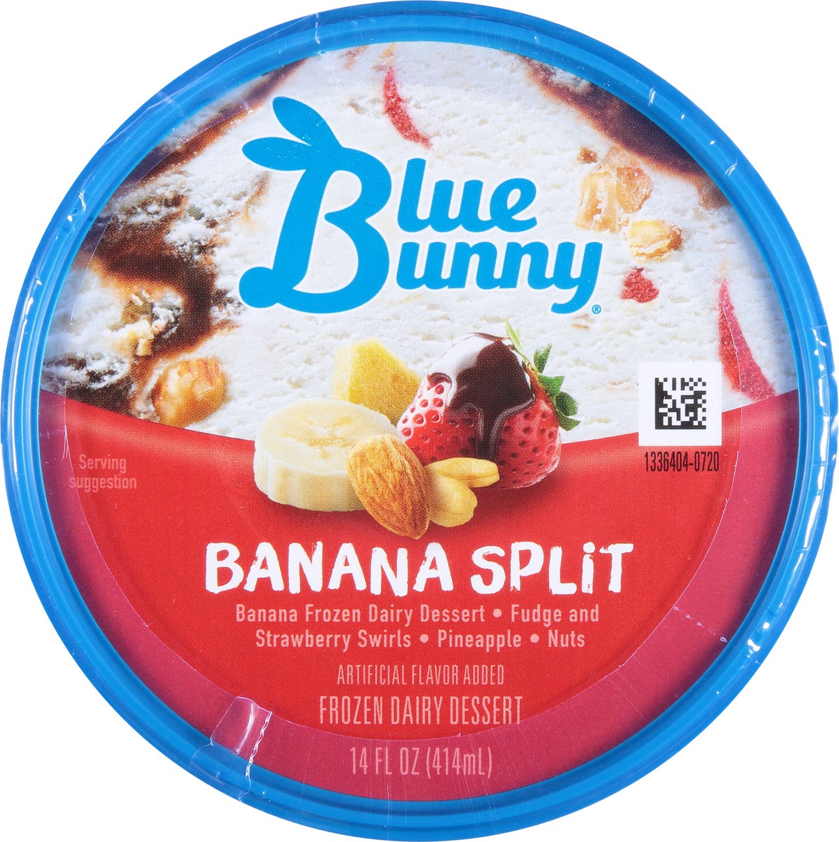 slide 5 of 11, Blue Bunny Banana Split Frozen Dairy Dessert 14 fl oz, 14 fl oz