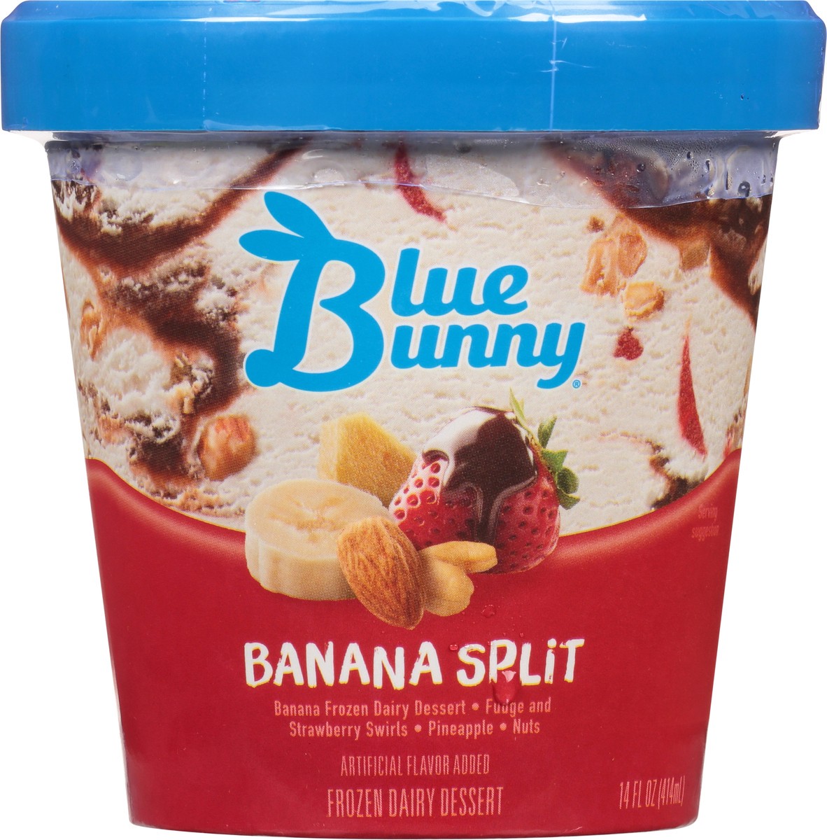 slide 7 of 11, Blue Bunny Banana Split Frozen Dairy Dessert 14 fl oz, 14 fl oz