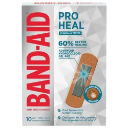 BAND-AID BRAND Pro Heal Adhesive Bandages, Regular, 10ct
