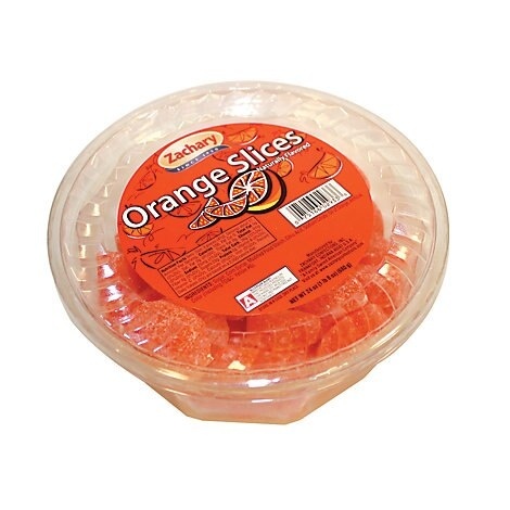 slide 1 of 1, Zachary Orange Slices Tub, 24 oz