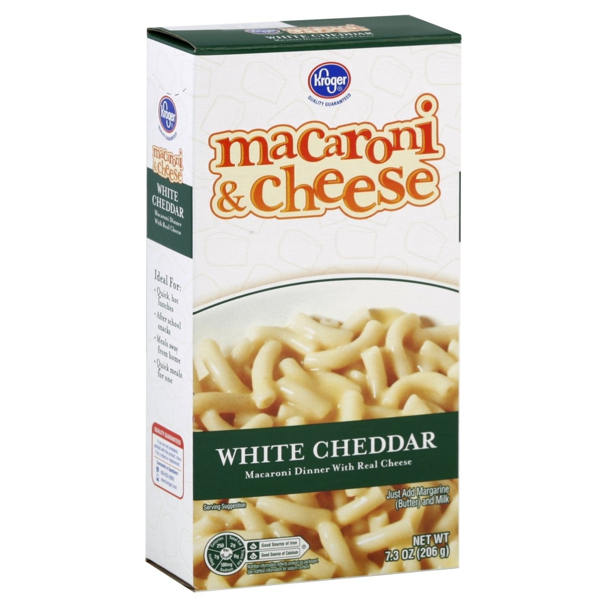 slide 1 of 1, Kroger White Cheddar Macaroni & Cheese, 7.3 oz