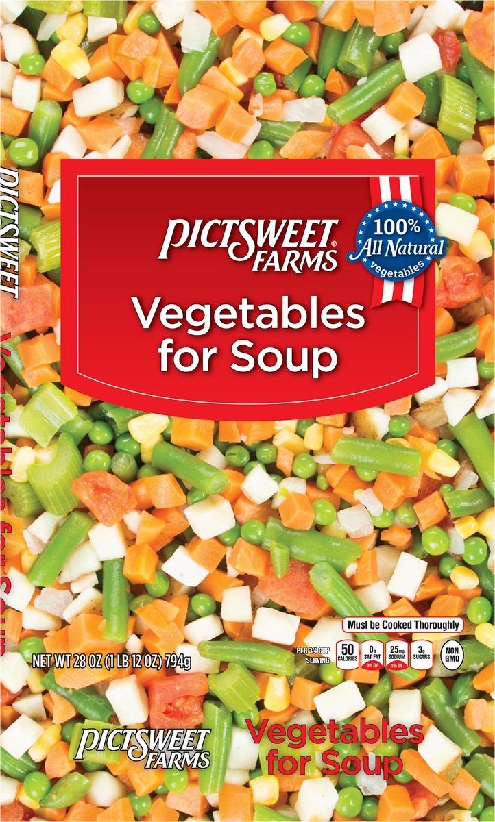 slide 4 of 7, Pictsweet Soup Vegetables Clear Bag, 28 oz