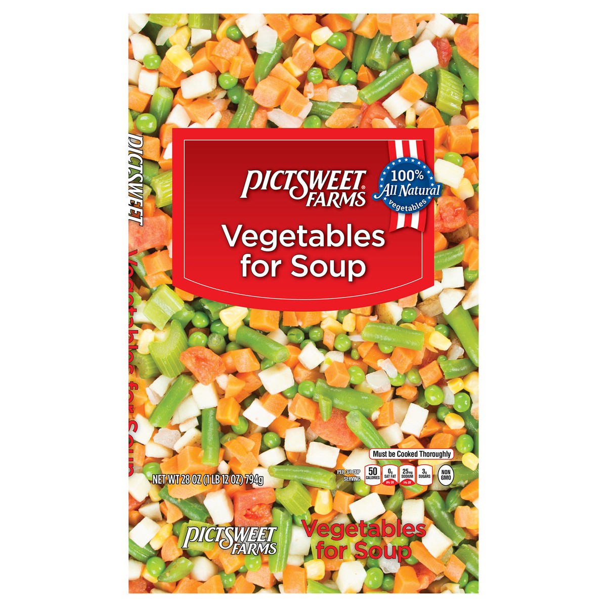 slide 1 of 7, Pictsweet Soup Vegetables Clear Bag, 28 oz