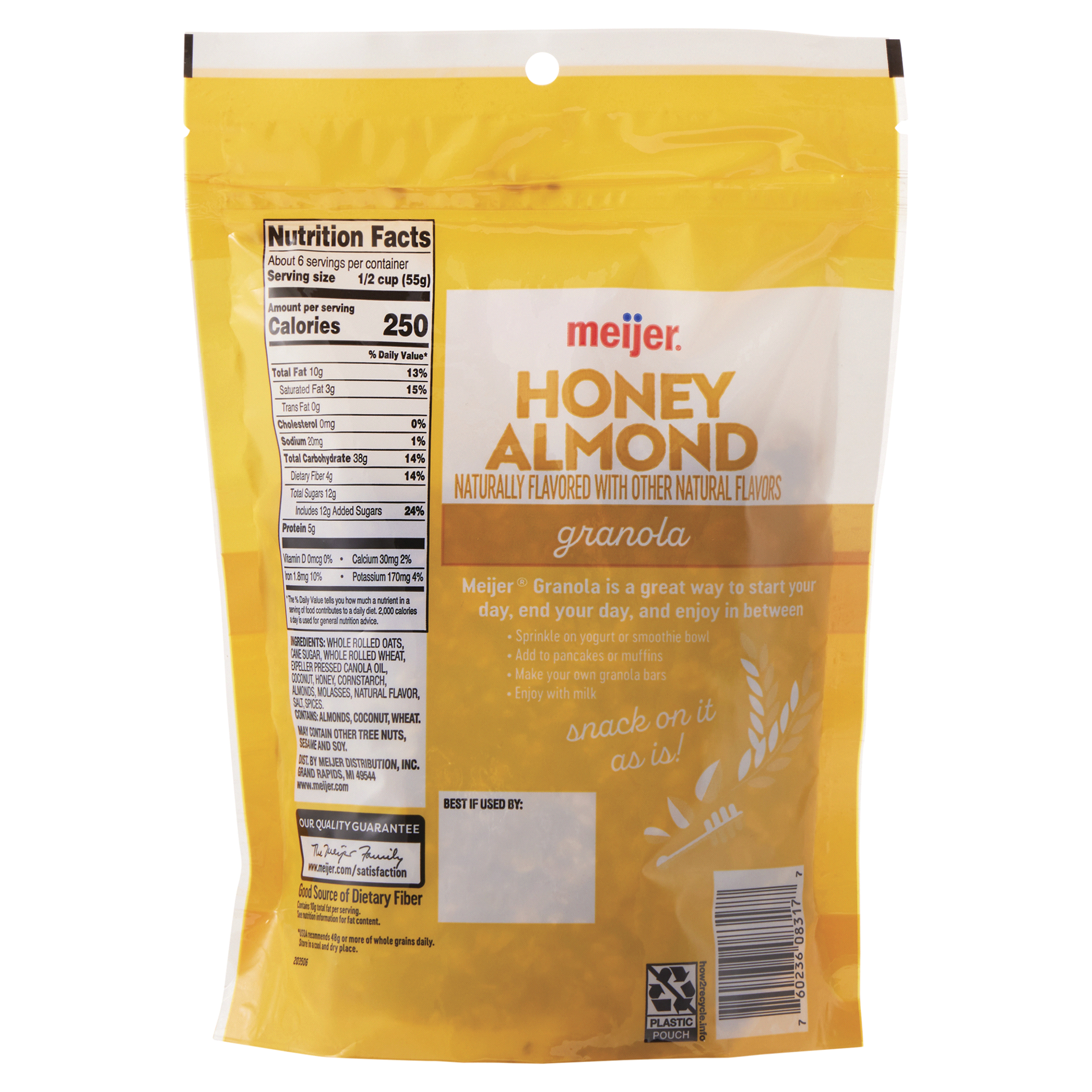 slide 9 of 13, Meijer Honey Almond Granola, 12 oz