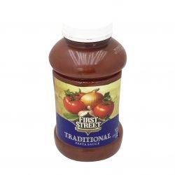 slide 1 of 1, First Street Traditional Pasta Sauce, 45 oz