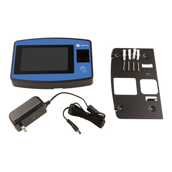 slide 6 of 8, Uattend Biometric Fingerprint Touch Nx2500 Tablet Time Clock With Fingerprint Scan, Rfid And Pin Punch Options, Unlimited Employees, 2.75""H X 11""W X 6.5""D, 1 ct