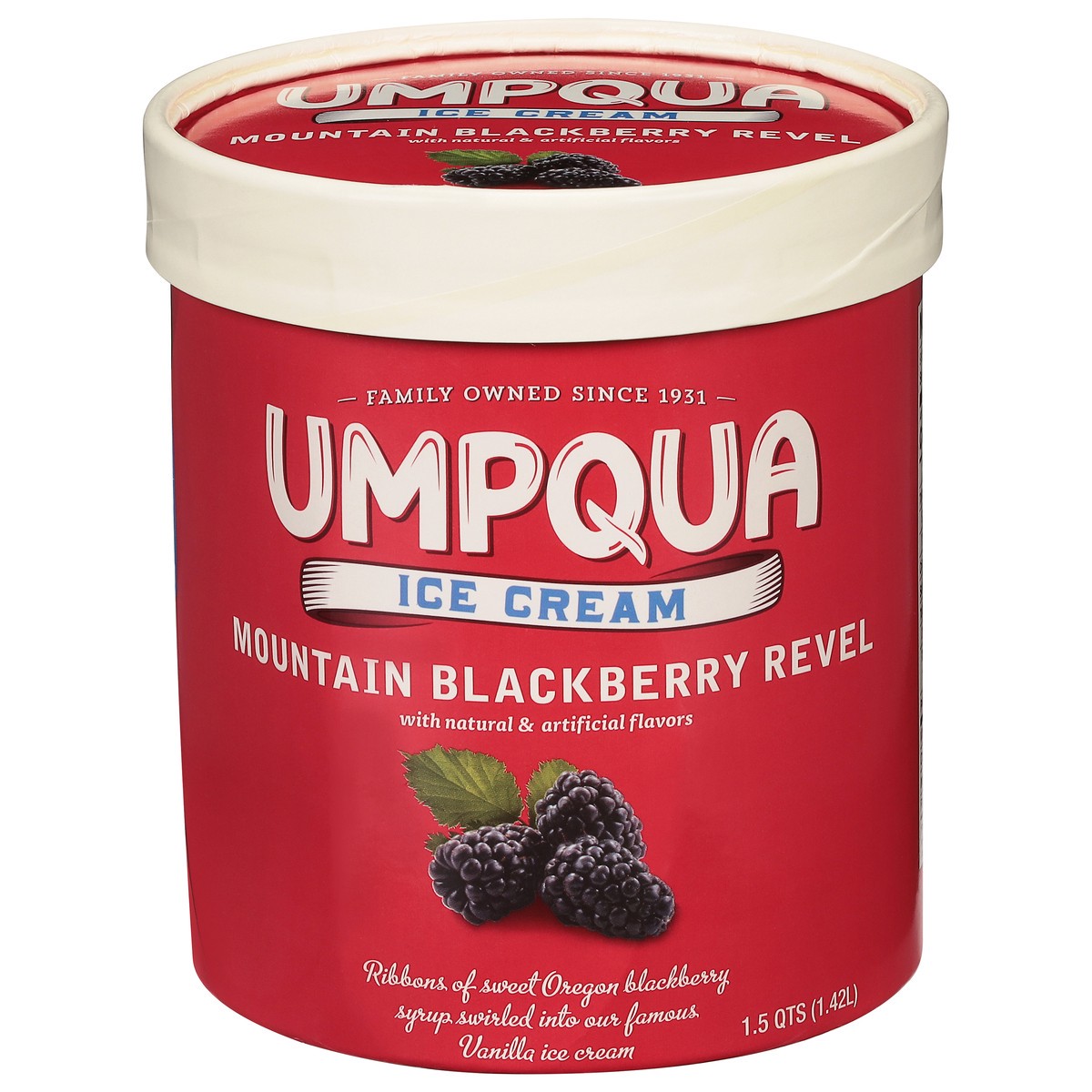 slide 1 of 1, Umpqua Mountain Blackberry Revel Ice Cream, 1.75 qt