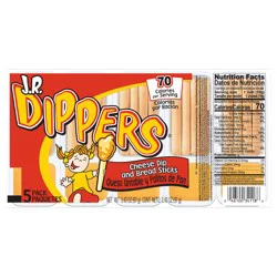 J.R. Dippers Cheese Dip & Bread Sticks 3.43 oz Pack