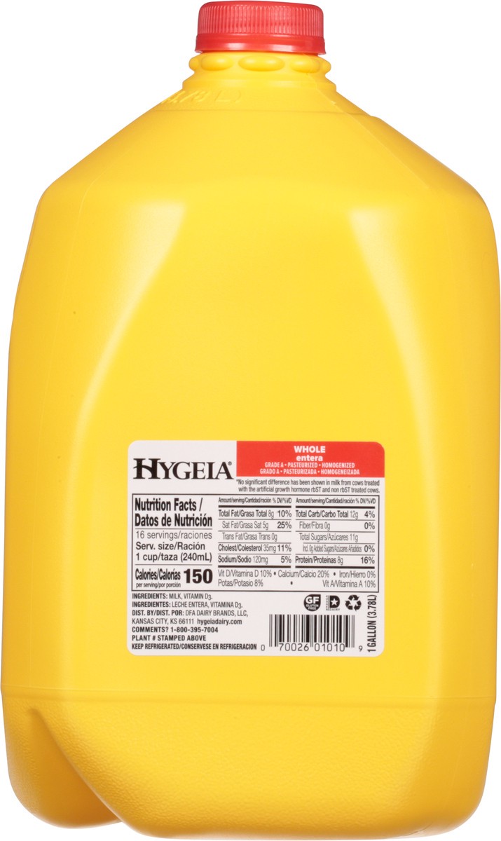 slide 9 of 9, Hygeia Whole Milk 1 gal, 1 gal