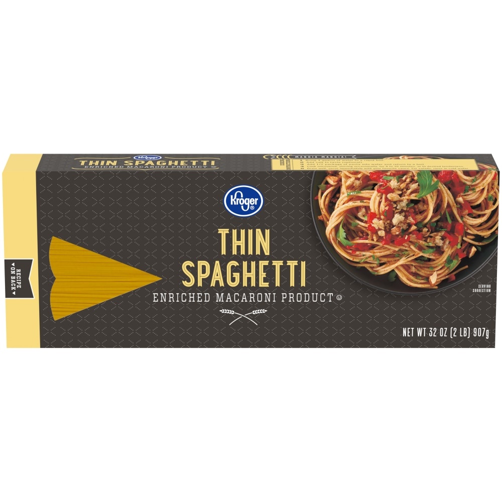 slide 1 of 1, Kroger Thin Spaghetti Pasta, 32 oz
