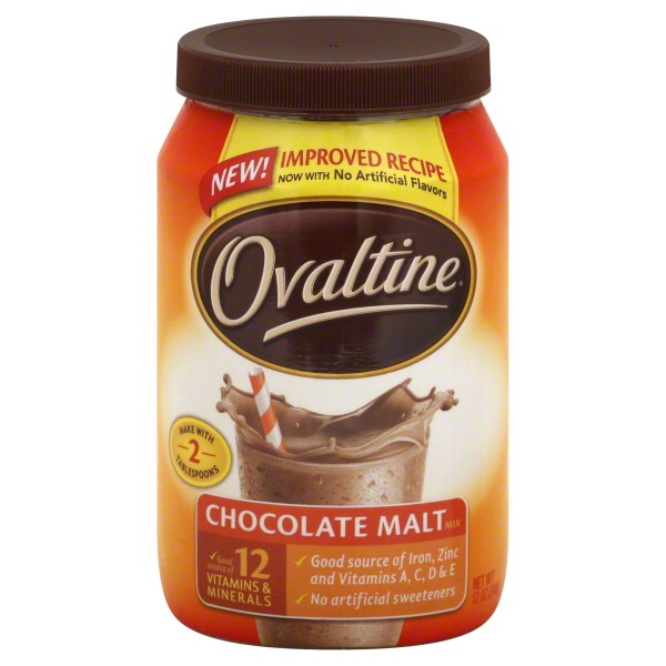 slide 1 of 1, Ovaltine Chocolate Malt Mix - 12 oz, 12 oz