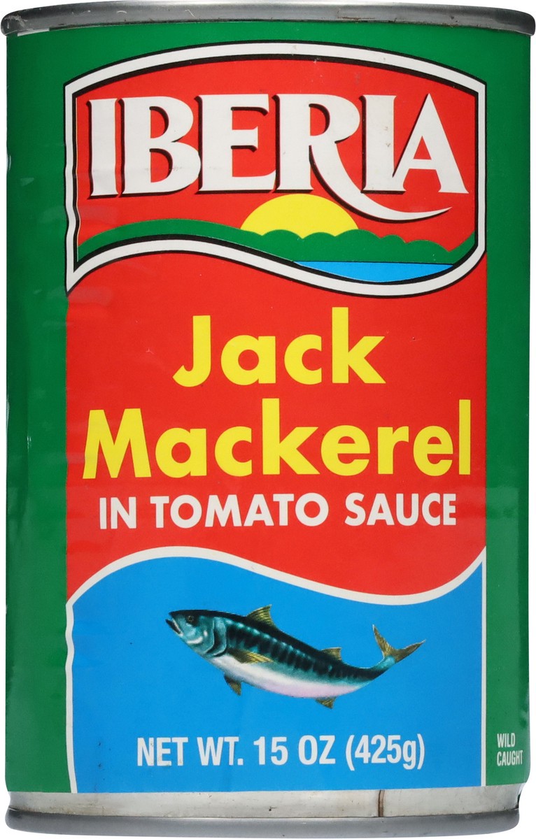 slide 8 of 14, Iberia Jack Mackerel In Tomato Sauce, 15 oz