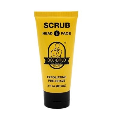 slide 1 of 1, BEE Bald Scrub Exfoliating Pre-Shave, 3 fl oz