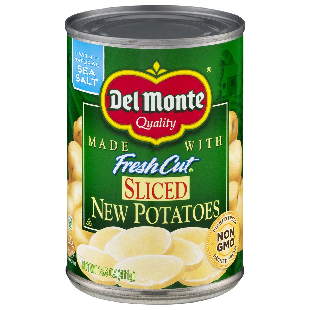 slide 1 of 9, Del Monte FreshCut Sliced New Potatoes 14.5 oz, 14.5 oz