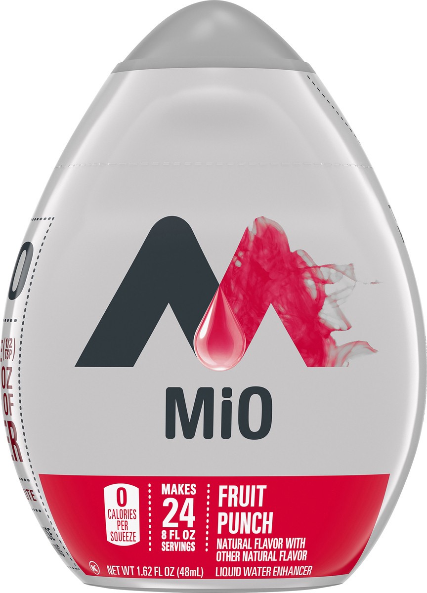 slide 8 of 9, mio Fruit Punch Flavored with other natural flavor Liquid Water Enhancer, 1.62 fl oz Bottle, 1.62 fl oz