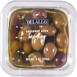 Delallo Medley Seasoned Olive 8 oz