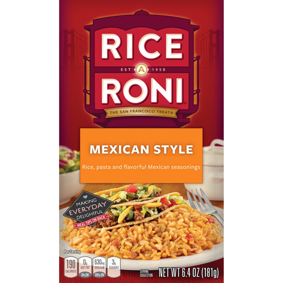 slide 1 of 4, Rice-A-Roni Mexican Style Rice, 6.4 oz