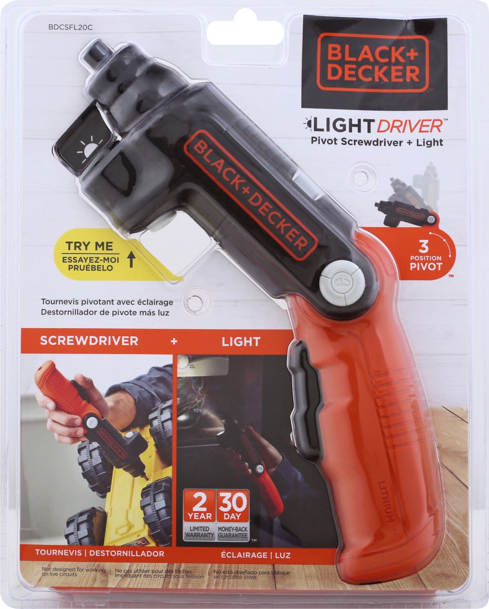 slide 4 of 6, BLACK+DECKER Black And Decker Lightdriver Cordless Screwdriver, 1 ct
