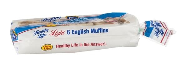 slide 1 of 1, Healthy Life English Muffins, 6 ct